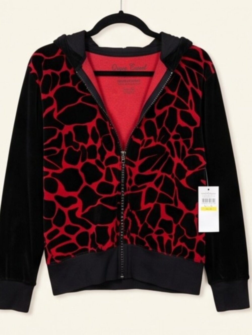 Onque XL Black and Red zip up jacket